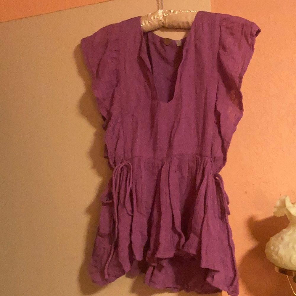 Free People one gauze blouse